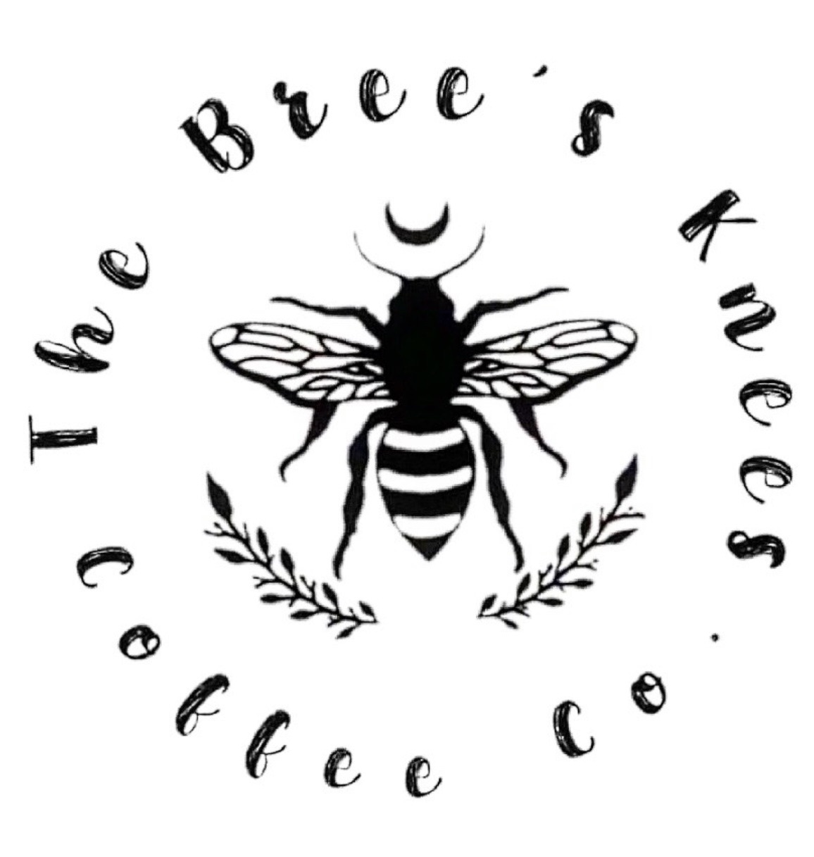 Brees Knees Logo White Background Black Letters Brees Knees Logo White Background Black Letters